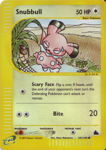 SNUBBULL 55/64 Neo Revelation Unlimited Pokemon NM = Buy more and save! 