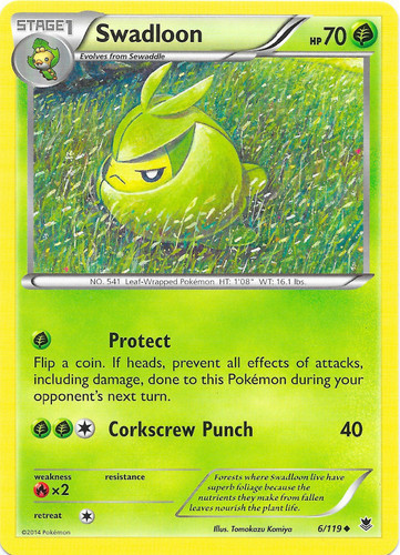 8/236 SwadloonUncommon CardPokemon Trading Card Game SM11 Unified Minds 