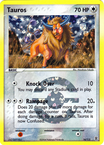 Pokemon Card TAUROS FIRST Edition NM+ Uncommon Jungle Set 47/64 