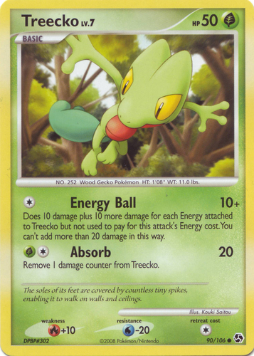 2015 Primal Clash Set - NM Treecko 6/160 Common Pokemon Card