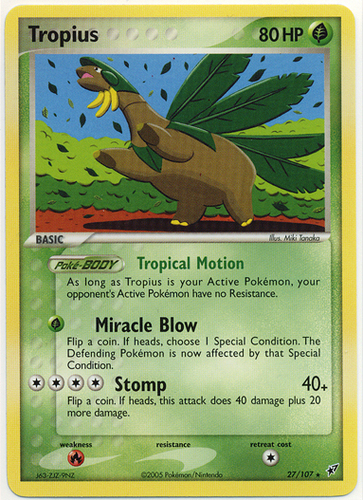 Plasma Blast 4x Tropius Uncommon NM-Mint Pokemon BW 5/101