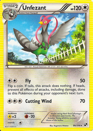 Unfezant 81//108 Roaring Skies M//NM Pokemon Card TCG
