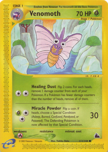 Venomoth 29/64 Jungle Pokemon Card P Condition * 