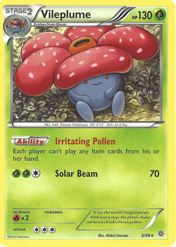 Vileplume 31/64 Jungle Pokemon Card LP Cond #