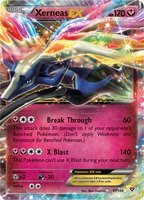 XY07 XY Promos Xerneas-EX 1X Moderately Played Legends of Kalos Promo 